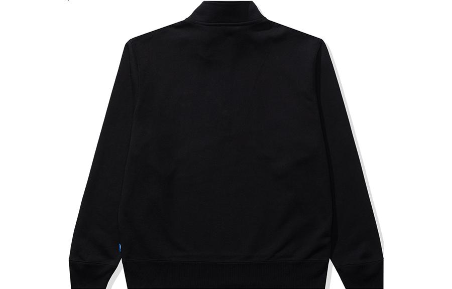 Lookbook UNDEFEATED 五线刺绣半拉链卫衣 黑色 男女同款情侣款 UC31GKR01M