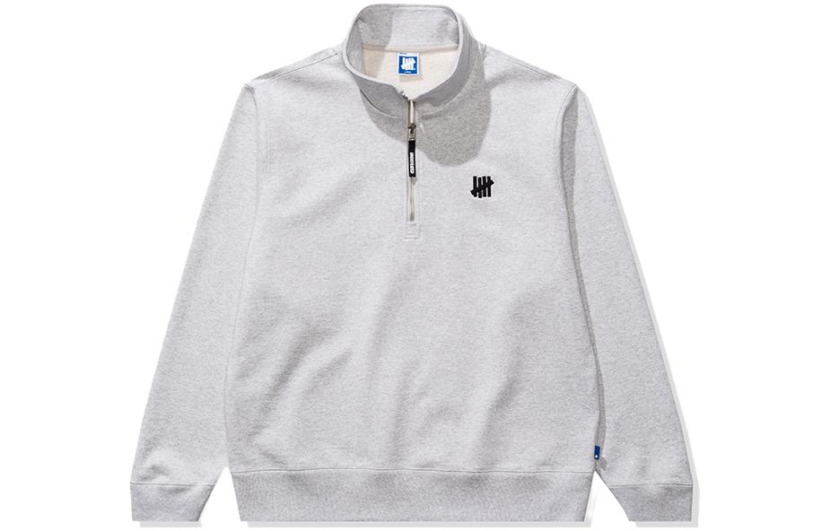 Purchase UNDEFEATED 五线刺绣半拉链卫衣 黑色 男女同款情侣款 UC31GKR01M