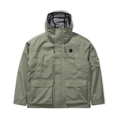 UNDFTD Five-Stripes Solid Badge Hooded 3-in-1 Jacket Unisex Couple Style UC2HGWJ01M