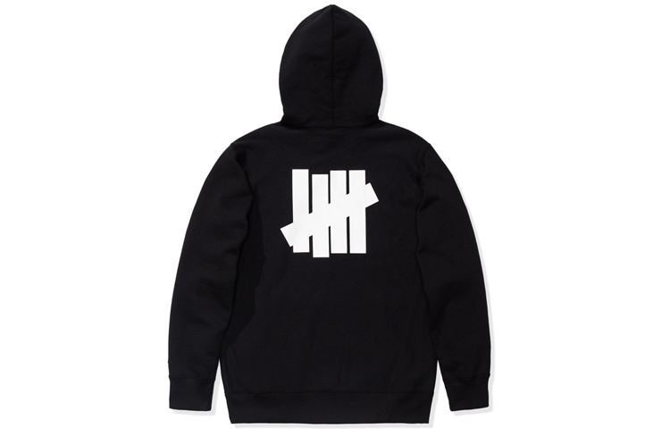 UNDEFEATED FW19 Five Strikes Pullover Hoodie Black Unisex 20043