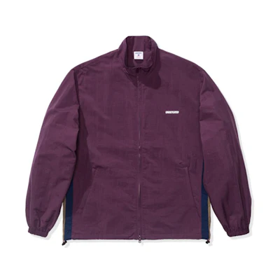 UNDFTD FW19 Maroon Windbreaker Jacket Side Panel Loose Fit Unisex 40025-SAKE-RED
