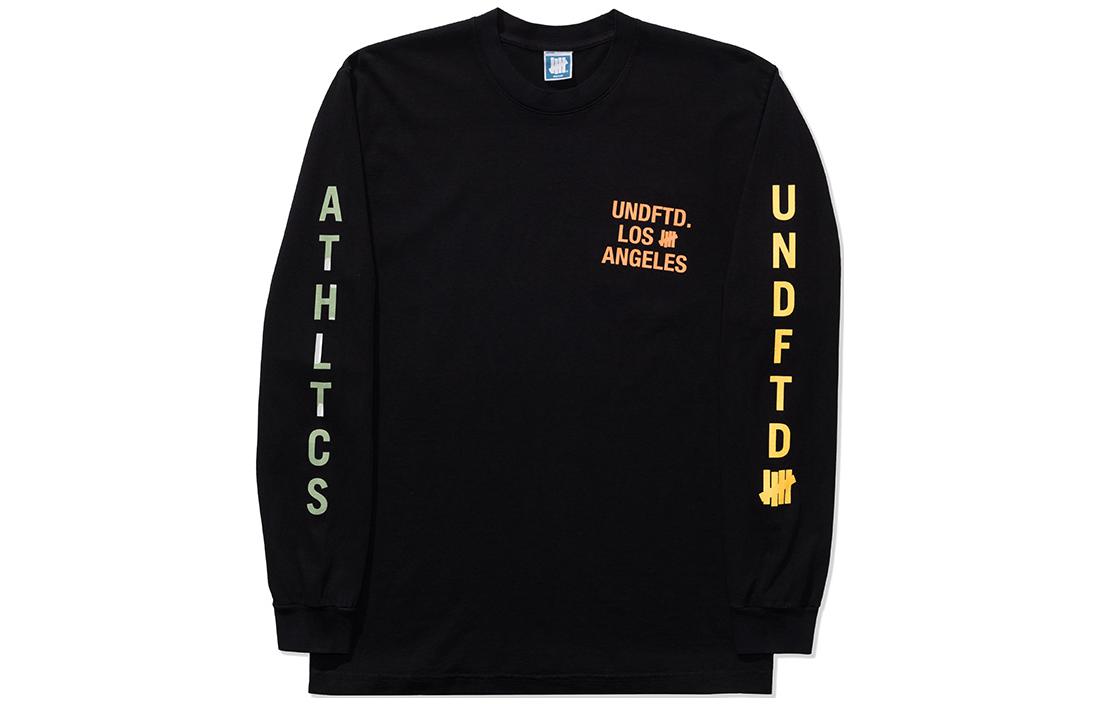 UNDFTD FW22 Solid Color Letter Print Crewneck Long Sleeve Sweatshirt Men 80380