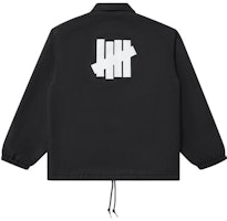 UNDEFEATED FW23 Black Coach Jacket Unisex Fleece Lined Casual Print. UE23GWJ02M UNDEFEATED FW23 Black Coach Jacket Unisex Fleece Lined Casual Print. UE23GWJ02M