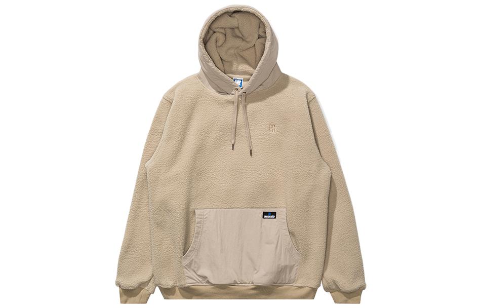 UNDEFEATED FW23 Colorblock Striped Sherpa Hoodie Unisex Pullover UI34GKH03M