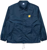 Order UNDEFEATED FW23 Navy Colorblock Stripe Logo Coach Jacket Unisex. UC33GWJ05M