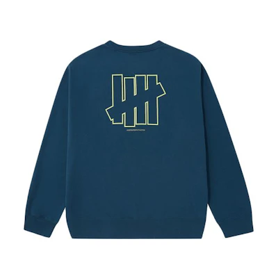 UNDFTD FW23 Oversized Crewneck Sweatshirt with Cutout Logo Unisex Style. UE33GKR01M