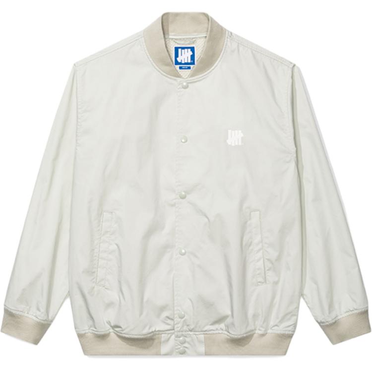 Order UNDEFEATED FW24 5-Strikes Button-Up Shiny Bomber Jacket Unisex. UI43GWJ01M