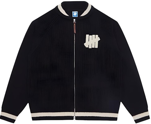 UNDEFEATED FW24 5-Strikes Logo Baseball Jacket Knit Sweater Unisex. UC43GCG01M Sizing UNDEFEATED FW24 5-Strikes Logo Baseball Jacket Knit Sweater Unisex. UC43GCG01M