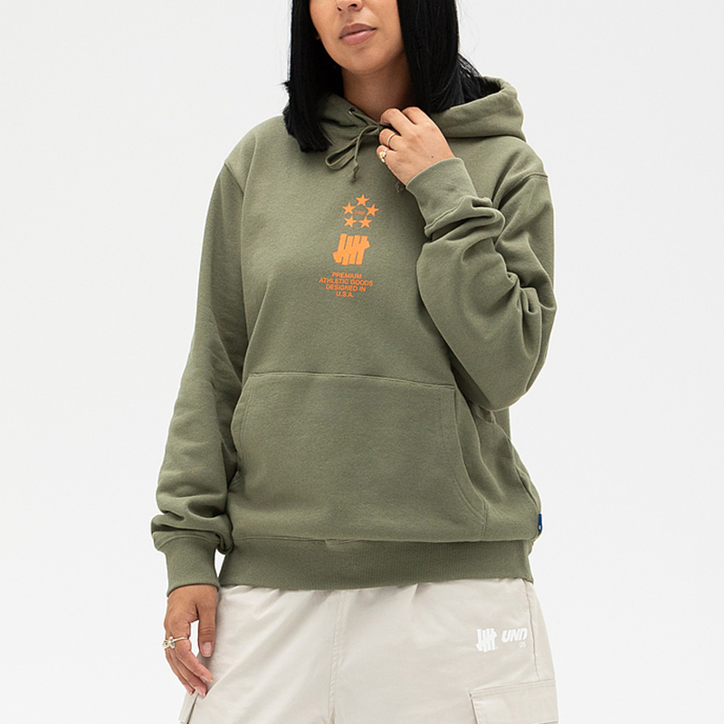 Details for UNDEFEATED FW24 五線星星圖案連帽衫 男女長袖款 UI43GKH02M