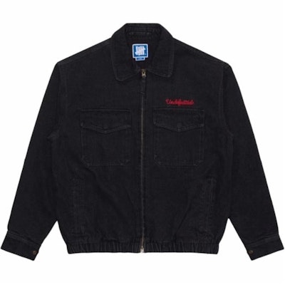 UNDEFEATED FW24 Five Stripes Logo Denim Work Jacket Unisex Long Sleeve UC43GWJ03M Shop UNDEFEATED FW24 Five Stripes Logo Denim Work Jacket Unisex Long Sleeve UC43GWJ03M