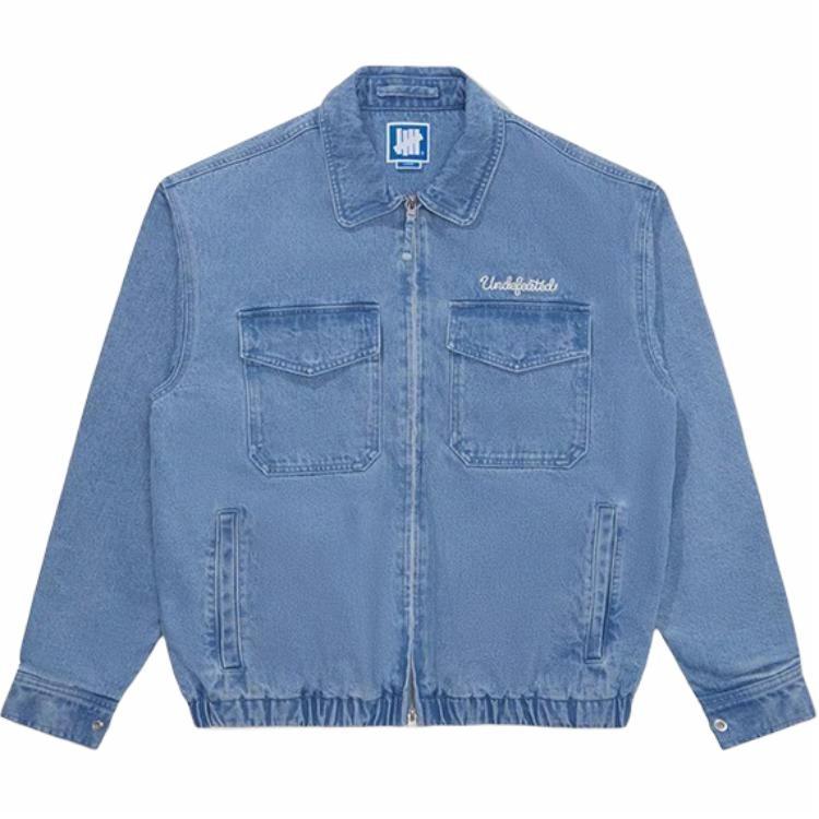 Purchase UNDEFEATED FW24 Five Stripes Logo Denim Work Jacket Unisex Long Sleeve UC43GWJ03M