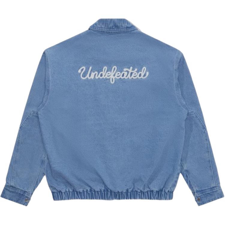 Details for UNDEFEATED FW24 Five Stripes Logo Denim Work Jacket Unisex Long Sleeve UC43GWJ03M
