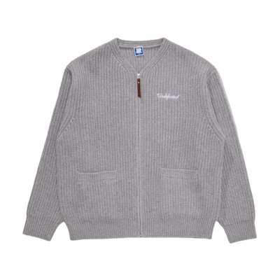 UNDFTD FW24 Holiday Series Embroidered Logo Zip-Up Knit Jacket Unisex UC44GCG01M