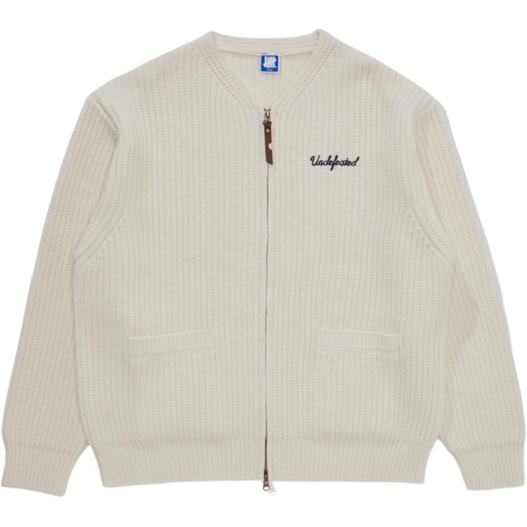 Order UNDEFEATED FW24 假日系列刺绣标志拉链针织夹克 男女通用 UC44GCG01M