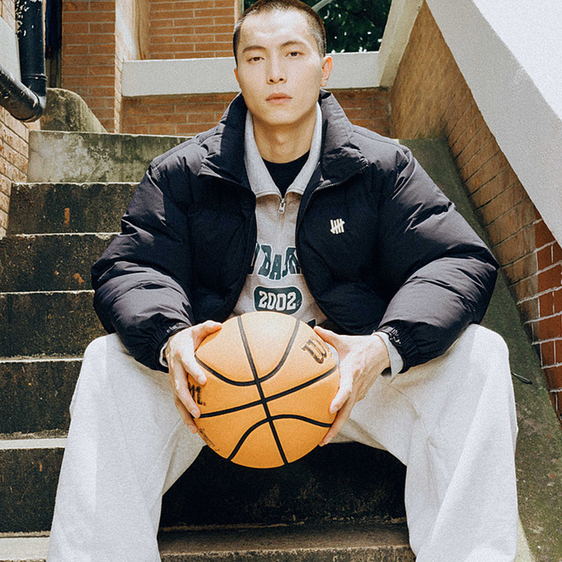 Purchase UNDEFEATED FW24 無地カラー ストライプ ダウンジャケット ジップアップ ユニセックス UE43GDJ01M