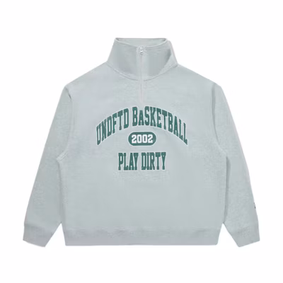 UNDFTD FW24 Striped Half-Zip Lettering Long Sleeve Sweatshirt Unisex UE43GKC03M