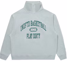 Order UNDEFEATED FW24 條紋半拉鍊字母長袖運動衫 男女款 UE43GKC03M
