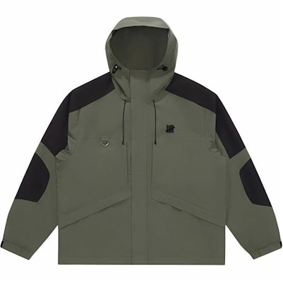 UNDEFEATED FW24 Water-Resistant 5-Stripes Colorblock Hoodie Jacket Unisex UC43GWJ04M Details for UNDEFEATED FW24 Water-Resistant 5-Stripes Colorblock Hoodie Jacket Unisex UC43GWJ04M