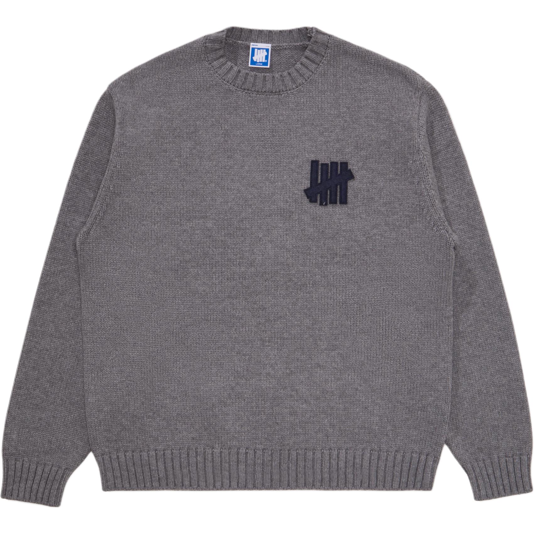 Sizing UNDEFEATED Holiday Series FW24 Five-Strike Patch Crewneck Sweater Unisex UC44GKR02M