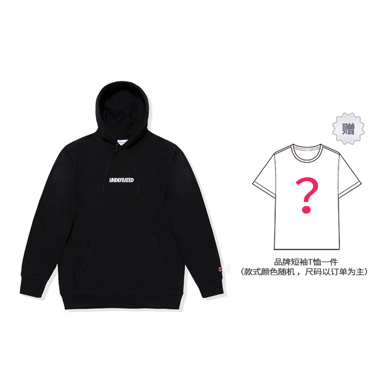 UNDFTD Letter Print Casual Classic Sweatshirt Unisex Black UT94GKH03M-BK(SJT1)