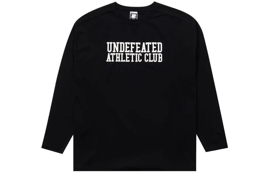 UNDEFEATED Letter Print Sweatshirt Black UA10004