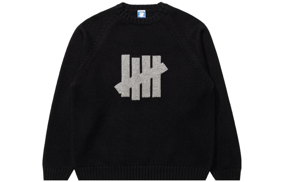 UNDEFEATED Logo Crewneck Sweater  Loose-Fit Pullover. 10119