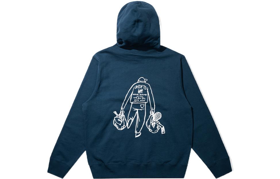 UNDFTD Logo Hoodie with Hand-Drawn Print - Unisex Pullover UC2HGKH02M