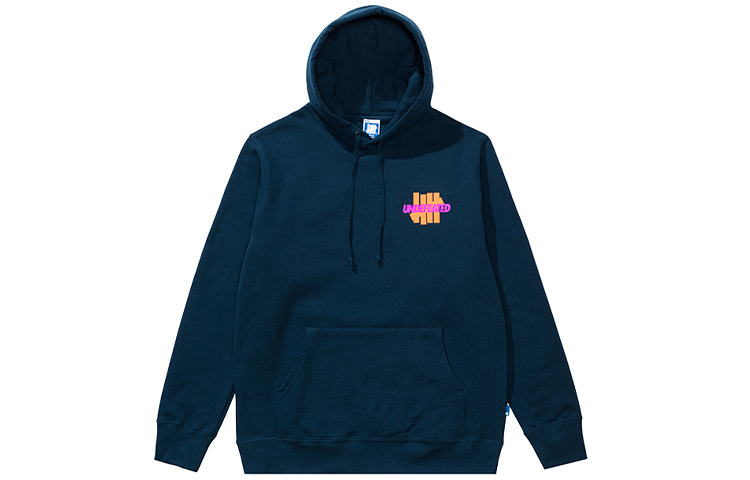 UNDFTD Logo Navy Hoodie Unisex Pullover Sweater UT14GKH07M-NY