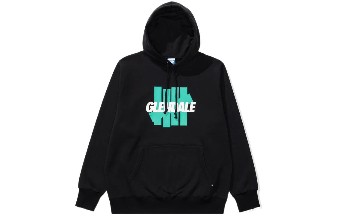 UNDFTD Logo Patch Hoodie Black Unisex Pullover 70024