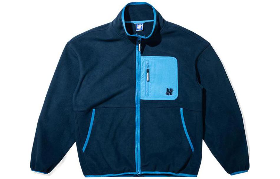 UNDEFEATED Logo Patchwork Colorblock Fleece Reversible Jacket Unisex. UC2HGFJ01M