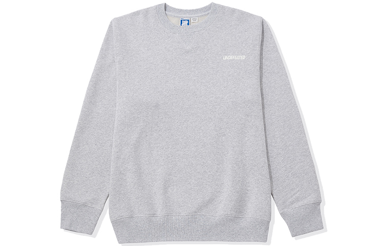 Shop UNDEFEATED 徽標印花圓領男女長袖衛衣 UI23GKR02M