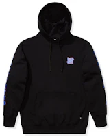 UNDEFEATED Logo Print Fleece Hoodie Black Loose Fit 70001-BLACK UNDEFEATED Logo Print Fleece Hoodie Black Loose Fit 70001-BLACK