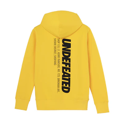 UNDFTD Logo Print Fleece Hoodie for Men UNDSWSYODMDPD