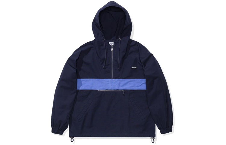 UNDEFEATED Navy Waterproof Utility Canvas Hooded Jacket Unisex 40023