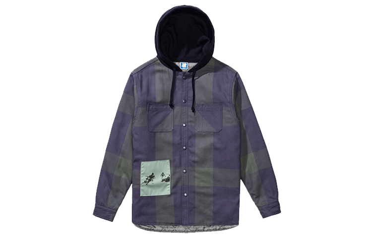 UNDFTD Plaid Hooded Long Sleeve Jacket 30005