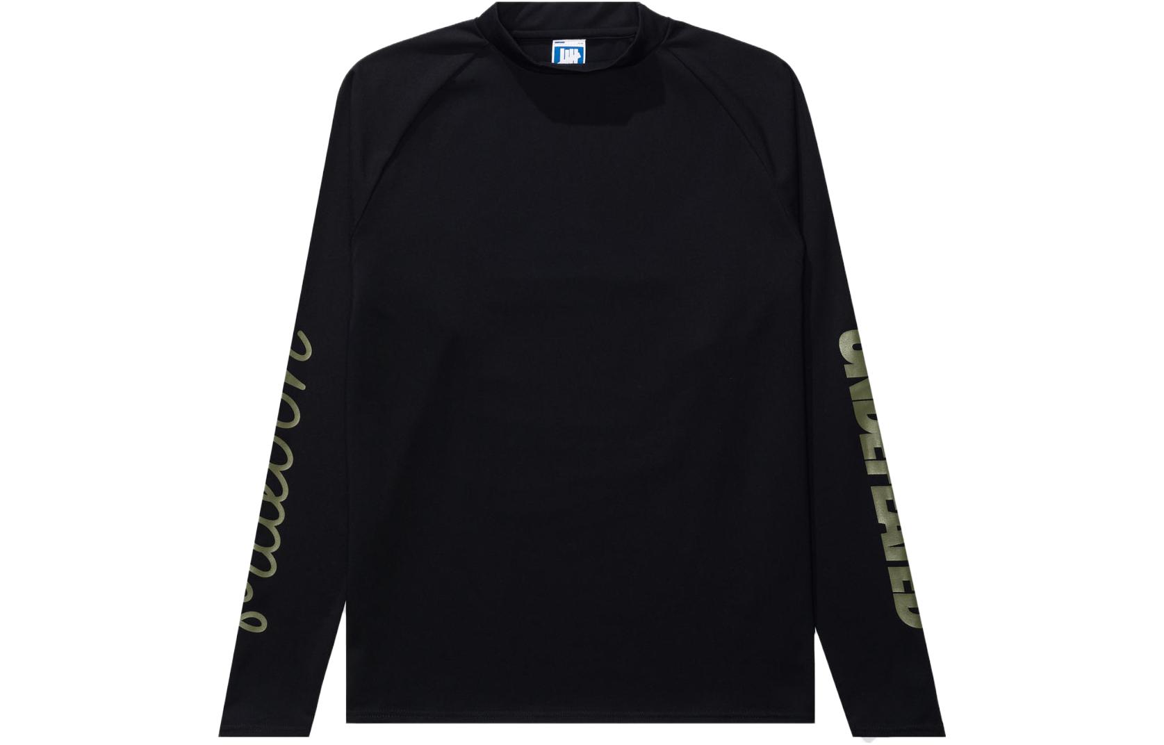 Shop UNDEFEATED 無地 グラフィックプリント 長袖 クルーネックTシャツ 10101