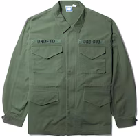 UNDEFEATED SS22 Logo Print Cotton Jacket Army Green UNDJK0048 UNDEFEATED SS22 Logo Print Cotton Jacket Army Green UNDJK0048