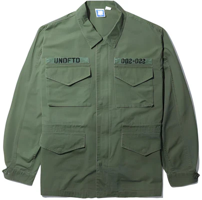UNDEFEATED SS22 Logo Print Cotton Jacket Army Green UNDJK0048 Buy UNDEFEATED SS22 Logo Print Cotton Jacket Army Green UNDJK0048
