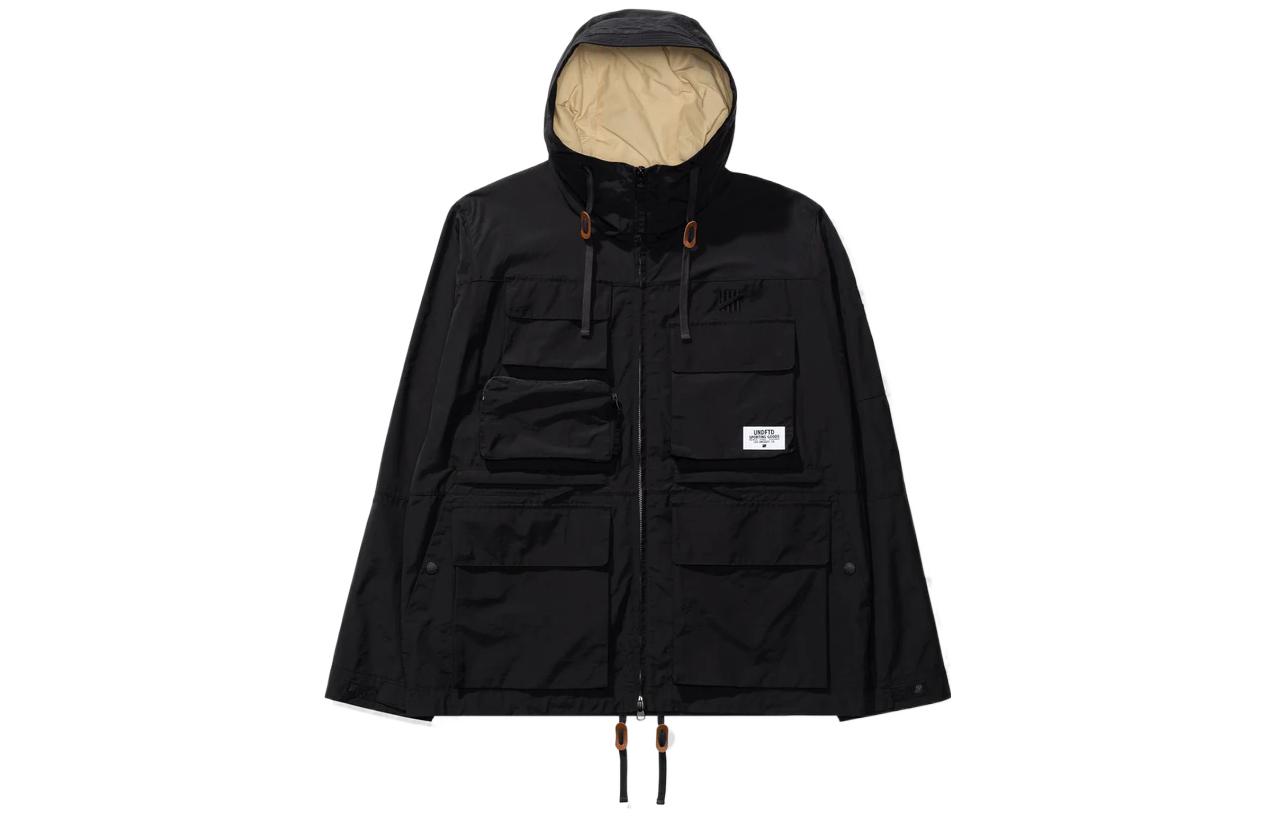 UNDFTD SS23 Multi-Pocket Logo Patch Utility Hooded Jacket - UC31GWJ01M