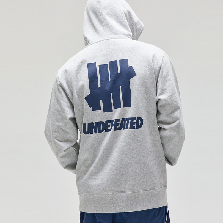 Lookbook UNDEFEATED SS24 字母图案拉链连帽衫 男女同款 舒适设计 UC41GKH01M