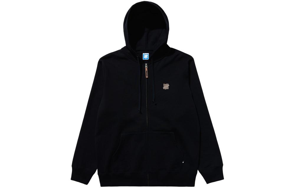 Sizing UNDEFEATED SS24 字母图案拉链连帽衫 男女同款 舒适设计 UC41GKH01M