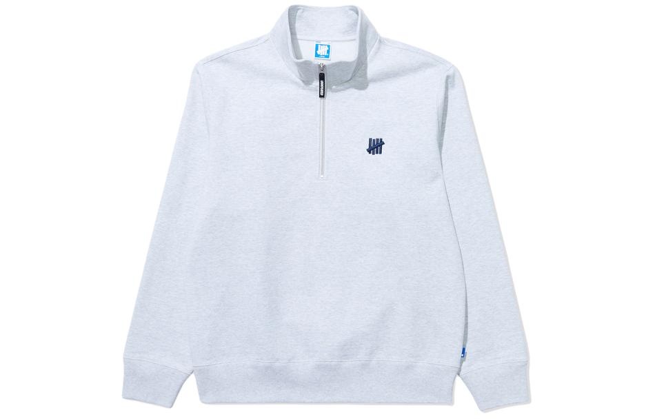 UNDEFEATED SS24 Logo Half-Zip Pullover Stand Collar Loose Sweatshirt Unisex UC41GKC02M
