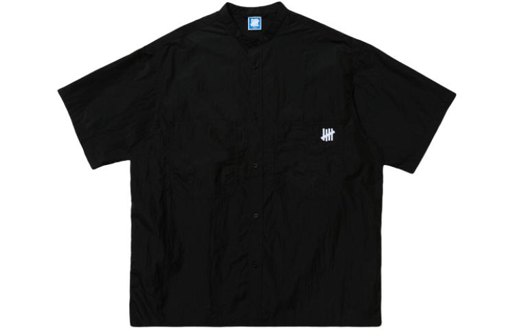 UNDEFEATED SS24 Relaxed Crinkled Embroidered Shirt Unisex Short Sleeve UC41GST04M