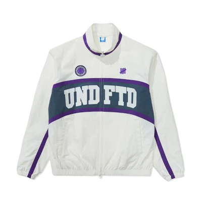 UNDFTD SS24 Retro Varsity Striped Basketball Jacket Unisex Long Sleeve UC41GWJ06M