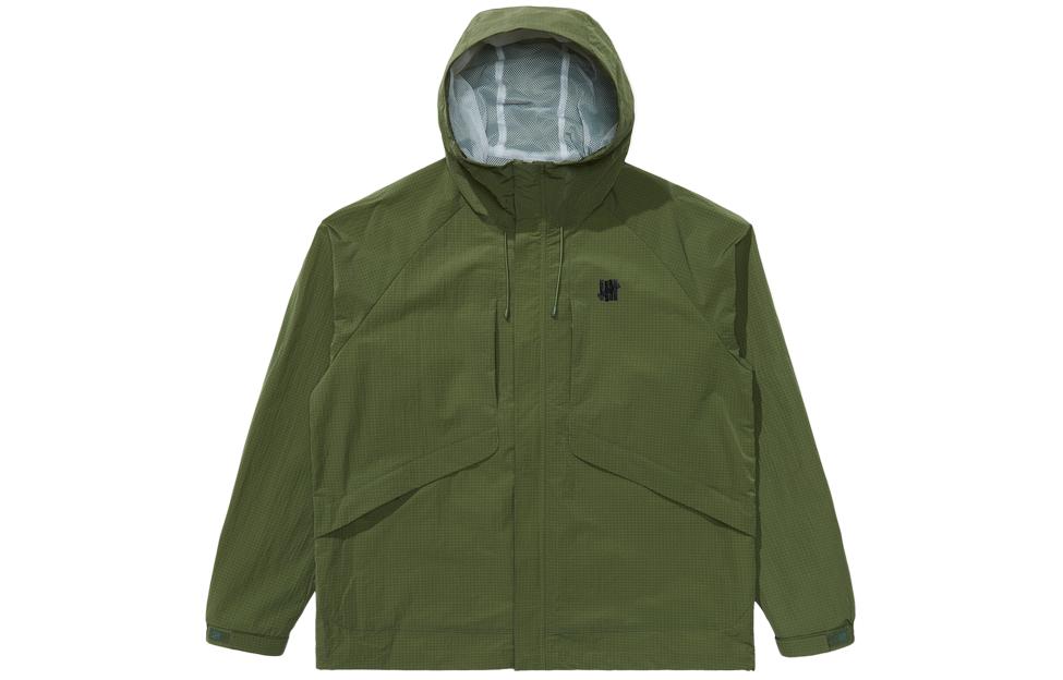 Lookbook 언디피티드 SS24 스트라이프 라이트웨이트 우븐 후디 재킷 유니섹스 스트릿웨어 UC41GWJ07M