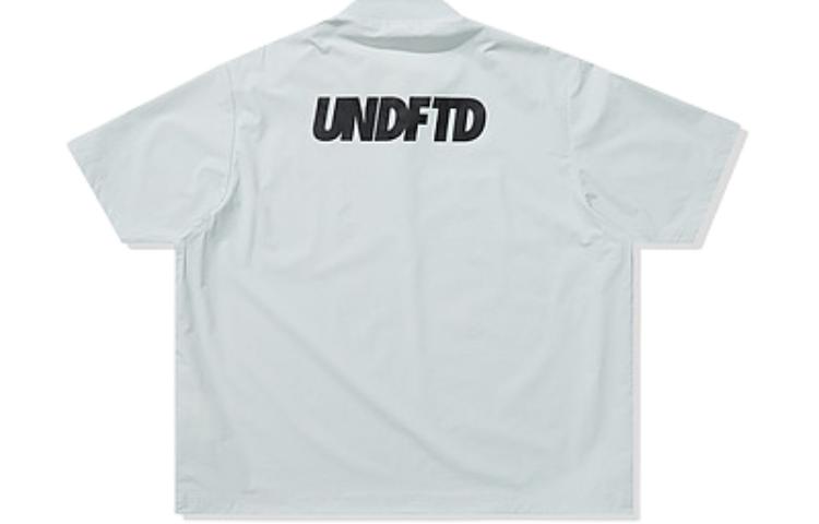 UNDEFEATED SS24 Striped Logo Contrast Henry Neck Woven Tee Unisex UC41GSS02M