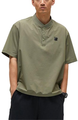 UNDEFEATED SS24 条纹标志对比款亨利领休闲编织T恤 男女通用 UC41GSS02M Shop UNDEFEATED SS24 条纹标志对比款亨利领休闲编织T恤 男女通用 UC41GSS02M