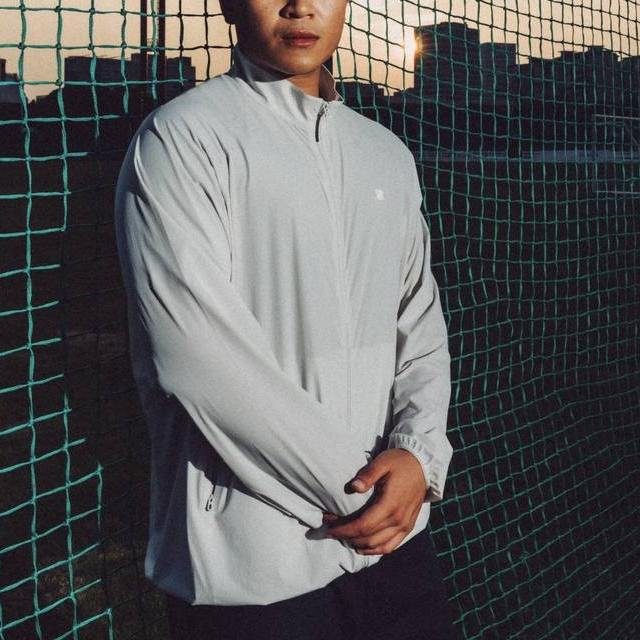 Details for UNDEFEATED SS24 Unisex Sports Zip-Up Relaxed Fit Logo Jacket. UP41GWJ01M