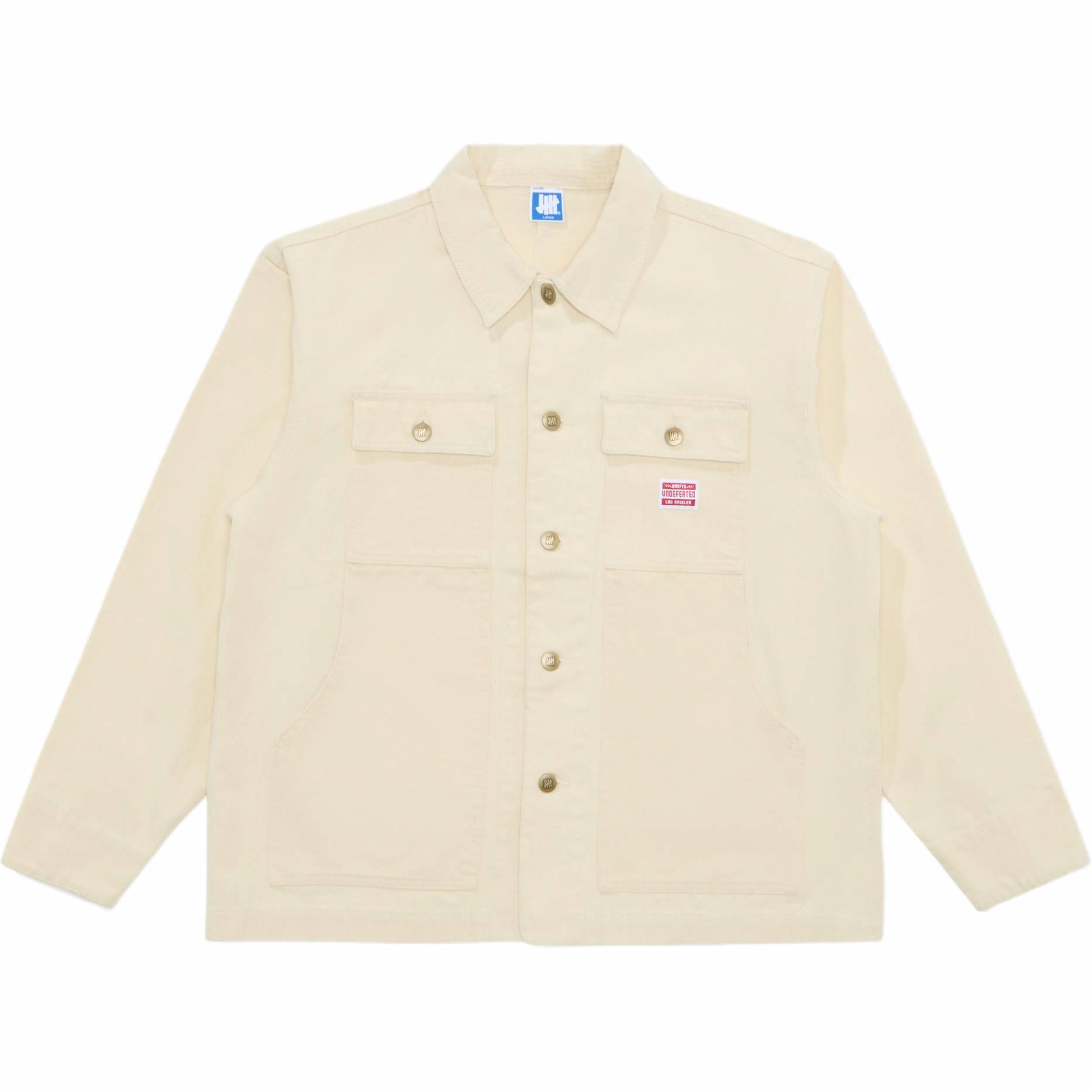 Order UNDEFEATED SS25 Five-Stripes Small Logo Denim Workwear Jacket Unisex. UC51GWJ03M