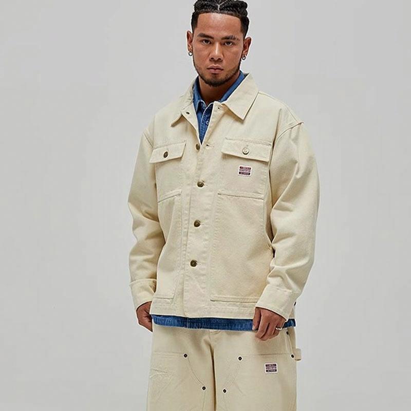 Shop UNDEFEATED SS25 Five-Stripes Small Logo Denim Workwear Jacket Unisex. UC51GWJ03M